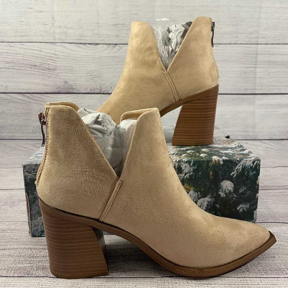 Beige Ankle Boots for Women